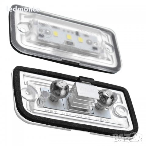 Лед Светлина на регистрационния номер Mercedes Benz C W203 CLK W209 SL R230 CSV, снимка 7 - Аксесоари и консумативи - 31454506