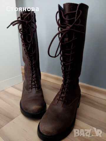 Нови висококачествени ботуши ZARA, естествена кожа