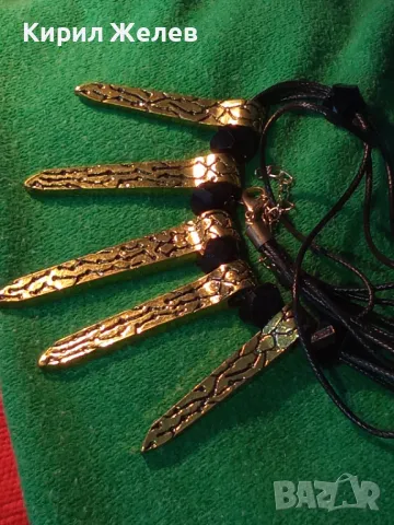 ШАРМАНТНА ПОЗЛАТЕНА РЕТРО АРТ СТИЛ ОГЪРЛИЦА КОЛИЕ 47273, снимка 13 - Колиета, медальони, синджири - 47315758