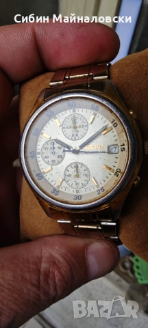 Мъжки часовник Seiko Chronograph Quartz , снимка 2 - Мъжки - 53993309