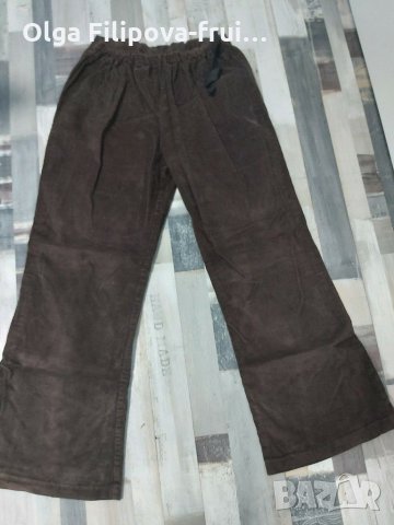 Кафяви джинси за бременни , снимка 1