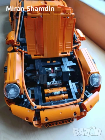 LEGO Technic 42056 Porsche 911 GT3 RS – 100% пълен, с кутия и книжка, снимка 4 - Колекции - 54011539