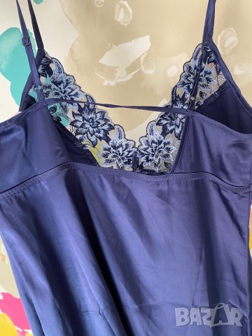 Нова нощница сатен с дантела,S размер, снимка 4 - Нощници - 29824552