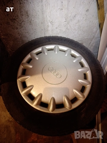 Джанти,гуми с добър грайфер и оригинални тасове за Ауди 80 Б4.