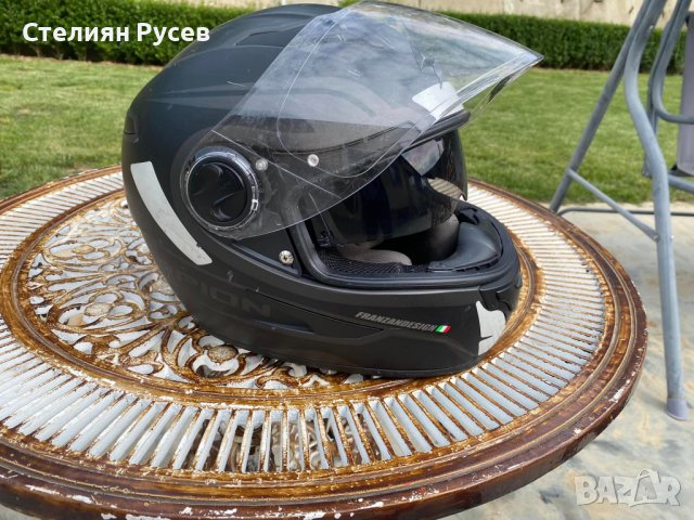 franzandesign scorpio helmet Italia каска за мотоциклет / мотор OPEN face с очила   -цена 100 лв - с, снимка 1 - Аксесоари и консумативи - 40730736