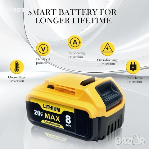 DeWalt Батерия 20V 8.4Ah - нова с гаранция 1г., снимка 3 - Друга електроника - 55968741