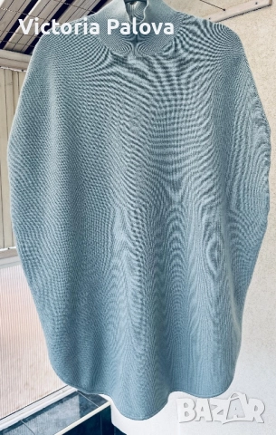 COS Швеция 100% вълна пуловер- кейп овърсайз