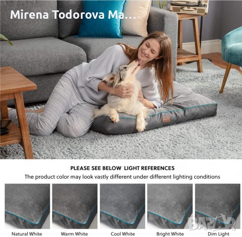 Водоустойчиви легла за кучета в сиво 90/60см., снимка 2 - За кучета - 38294333