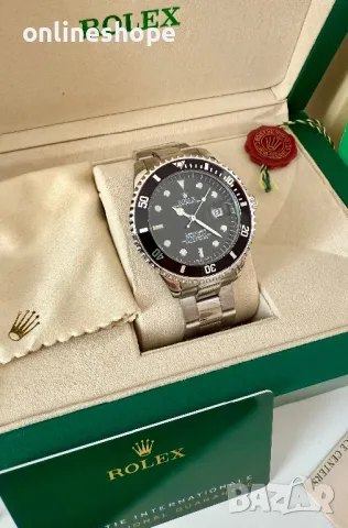 Часовник Rolex Submariner - Самонавиващ механизъм с кутия и документи, снимка 2 - Мъжки - 49420760