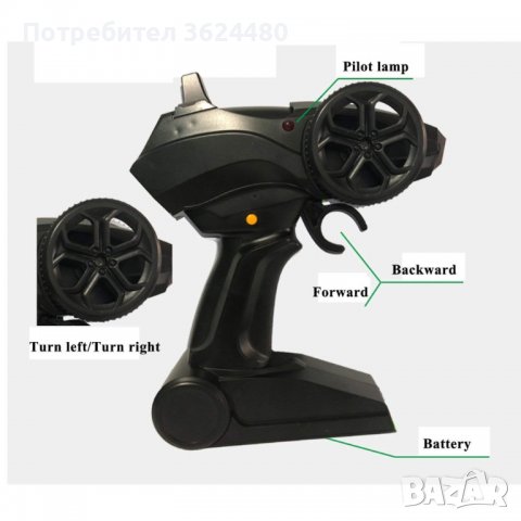 2104 ОФРОУД ДЖИП С ДИСТАНЦИОННО, снимка 10 - Електрически играчки - 37479861