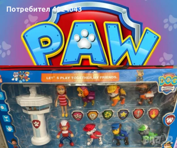 Комплект фигурки "Пес Патрул" с кула – Героите на Paw Patrol са тук