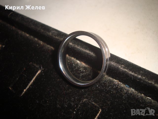 СТИЛНА ХАЛКА ПРЪСТЕН НЕРЪЖДАЕМА СТОМАНА 19668, снимка 8 - Пръстени - 32175746
