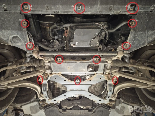 Метална кора под двигател Audi Q5 2017г +, снимка 4 - Аксесоари и консумативи - 51043794