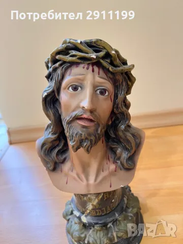 Бюст на Исус Христос, снимка 5 - Статуетки - 50370958