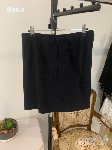 Елегантна пола в черно М размер, снимка 14 - Поли - 44779450