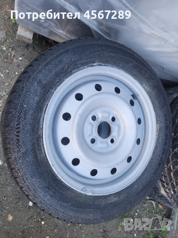 Железни джанти със зимни гуми за сузуки суифт 2006година, снимка 4 - Гуми и джанти - 52210609