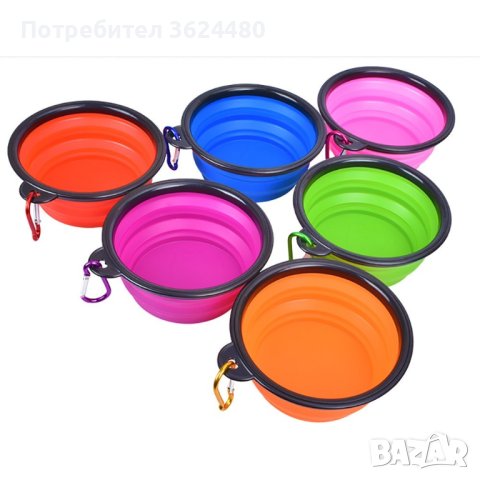 СИЛИКОНОВА КУПИЧКА ЗА ХРАНА И ВОДА  ЗА ДОМАШЕН ЛЮБИМИЦ, снимка 8 - За кучета - 42560118