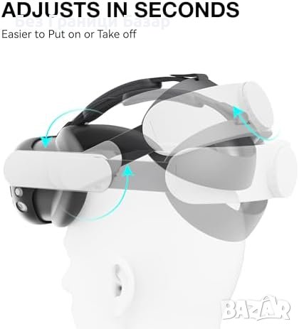 Ново Quest 3 VR Усъвършенствана Презрамка + Аксесоари: 4 в 1 Сет, снимка 4 - Друга електроника - 44206680