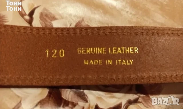 Нов Италиански Дамски Колан Изцяло от Естествена Кожа 125см., снимка 7 - Колани - 50754820