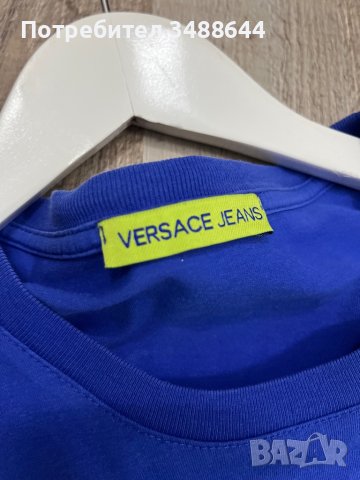 Мъжка тениска Versace Jeans бродерия Л размер, снимка 3 - Тениски - 40227868