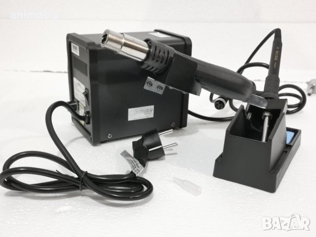 ANIMABG Поялник с горещ въздух за SMD елементи станция с поялник, снимка 4 - Друга електроника - 31982255