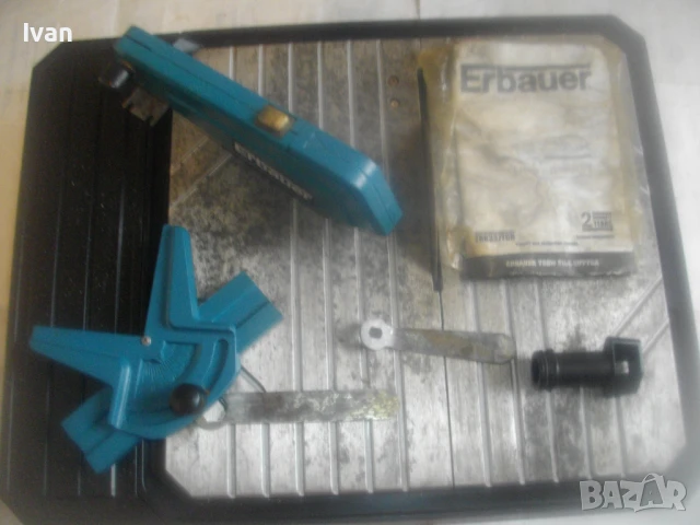 750 вата ф180мм английска оригинална ел. машина рязане плочки плочи камък облицовки ERBAUER отлична, снимка 5 - Други инструменти - 51252820