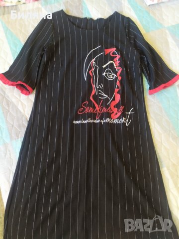 Черна рокля, снимка 5 - Рокли - 40153222