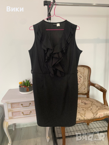 Елегантна черна рокля в размер XL