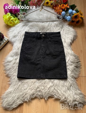 Тъмно сива дънкова пола Tally Weijl, снимка 1