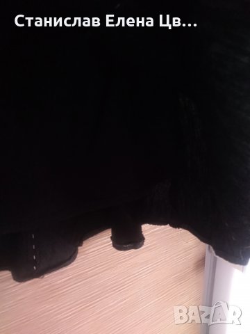 Черна ленена пола, снимка 3 - Поли - 29268211