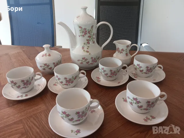 Порцелан ГДР Чай/Кафе, снимка 2 - Сервизи - 47748113