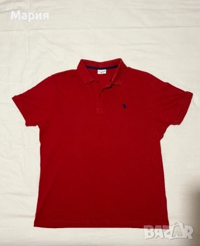 Мъжка тениска с яка U.S. POLO ASSN., снимка 2 - Тениски - 51884112