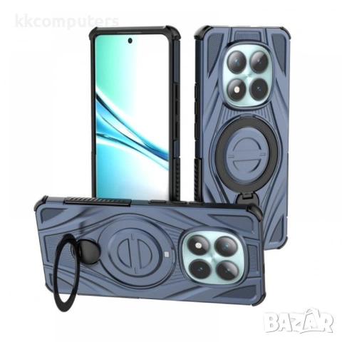 Защитен калъф WANLONFENG за Xiaomi Poco M8 5G / Redmi Note 15 5G със Стойка и Филм за дисплея- Ударо