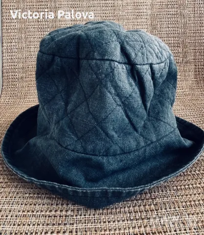 Модерна шапка панама 55% лен, 45% памук, снимка 8 - Шапки - 47564530