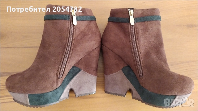 Боти на висока платформа, 38-ми номер, снимка 13 - Дамски боти - 52289503
