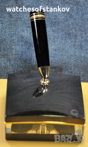 "MONTBLANC" 147 Traveler LeGrand Fountain pen&Desk Crystal Stand sets., снимка 16 - Ученически пособия, канцеларски материали - 51705992