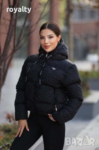 Prad🅰️ Черно Късо Зимно Дамско Яке , снимка 8 - Якета - 52561409