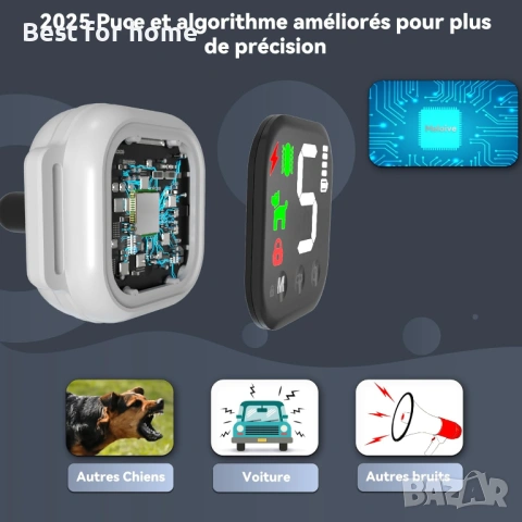 Meloive Автоматичен нашийник против лай – 4 интелигентни режима, IP67 водоустойчив и презареждаем , снимка 4 - За кучета - 53249801