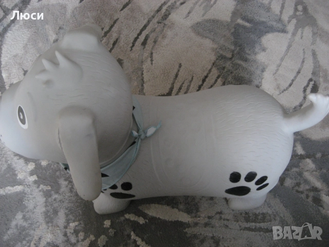 Гумено куче за скачане , гърнето не ползвано , летни дрешки 12-18м, снимка 3 - Бебешки бански - 26299237