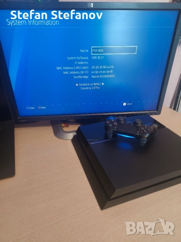 С ГАРАНЦИЯ 1Г PlayStation 4 FAT SW 10.01 PS4 1TB профилактиран