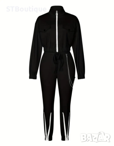 💃 Дамски Ежедневен Комплект от Две Части с Цип 💃, снимка 9 - Комплекти - 52232570