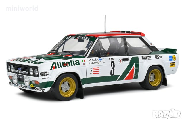 FIAT 131 Abarth Rallye MONTE-CARLO 1979 n.3 M.Alen - мащаб 1:18 на Solido моделът е нов в кутия