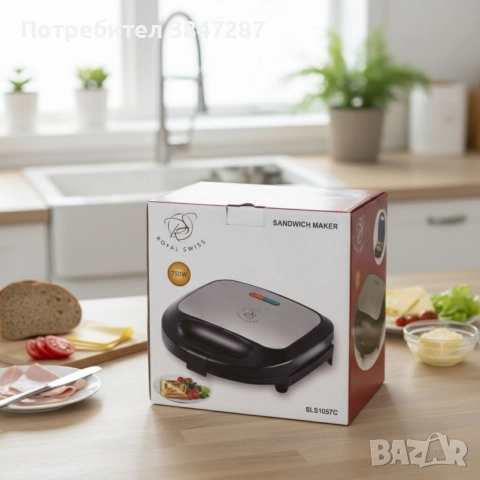Печка, тостер и кафемашина – 3в1 + ПОДАРЪК Уред за сандвичи Royal Swiss, снимка 7 - Други стоки за дома - 52695452