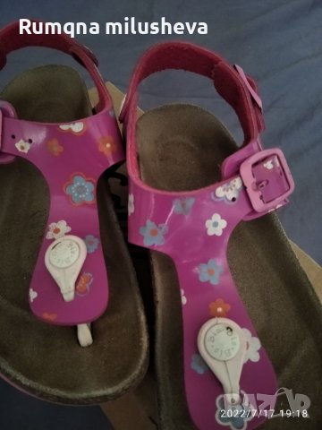 Обувки  и сандали за момиче пантофи, снимка 17 - Детски сандали и чехли - 24800620