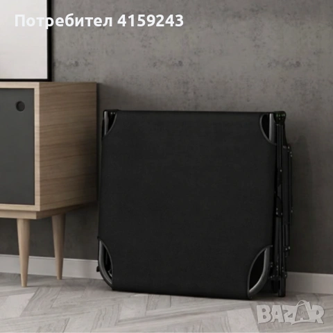 Сгъваемо къмпинг легло и градински шезлонг 2в1, с мек матрак и възглавница, Регулируем