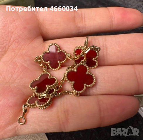 Гривни VCA VAN CLEEF 18k чисто злато , снимка 3 - Гривни - 52528476