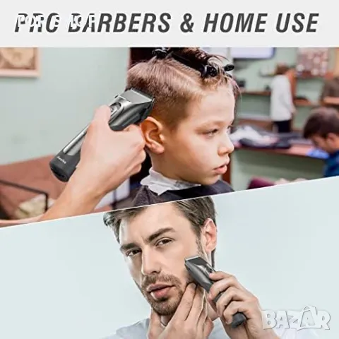 Нов Акумулаторен тример машинка за подстригване на коса брада за мъже/2 скорости 4 гребена, снимка 2 - Друга електроника - 49265153