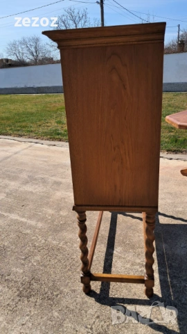 Шкаф ретро масив №117, снимка 7 - Секции и витрини - 53957681