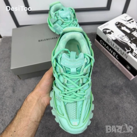 Balenciaga Track Sneaker "Mint Green" , снимка 3 - Маратонки - 54348701