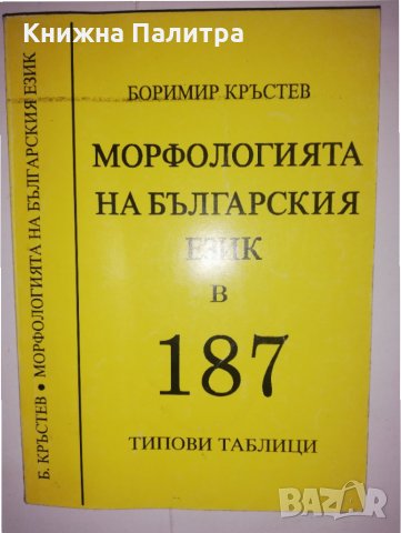 Морфологията на българския език в 187 типови таблици 